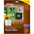 Avery 22806 2" x 2" Blank Square Labels for Roller Bottles