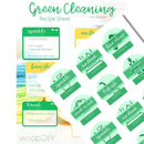 Green Cleaning Labels & Recipe Sheet