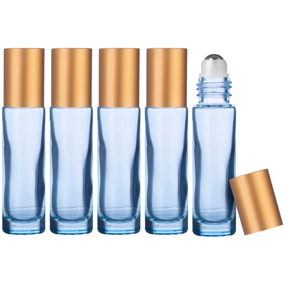 Essential Oil Roller Glass Bottles Pearlescent Color 10 ml woopDIY